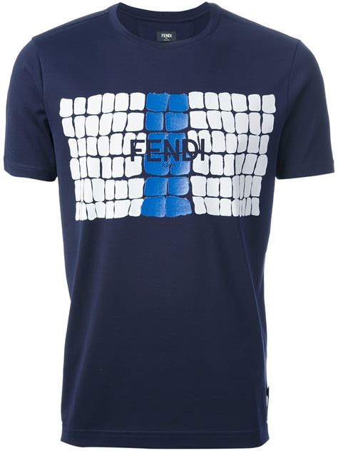 fendi blue t shirts.